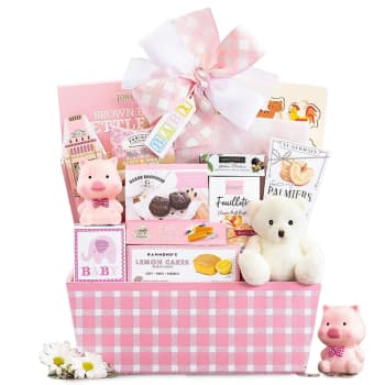 Celebrate New Life Gift Basket (Girl) – view 2
