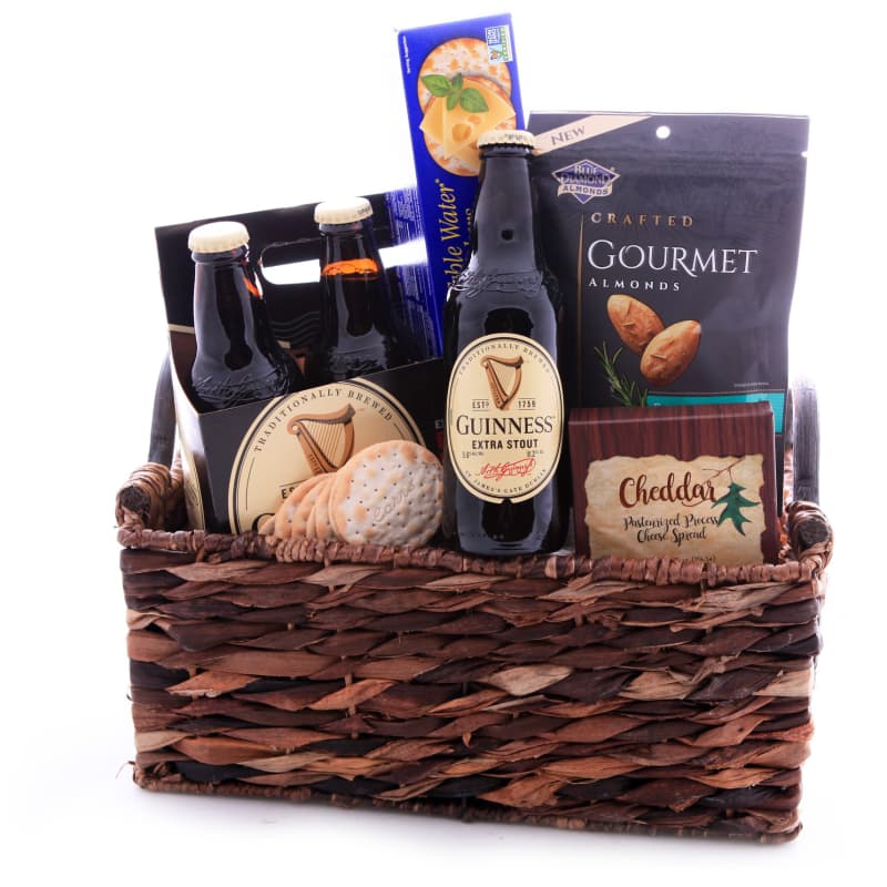 Dark Beer and Savory Snacks Assortment